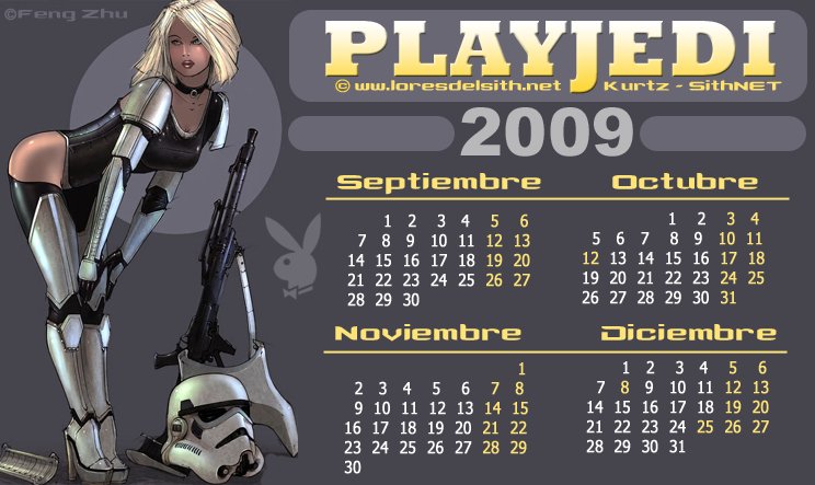 Calendario 2009 (Septiembre - Diciembre