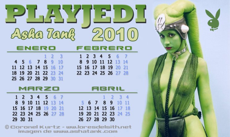 Calendario 2010 (Enero - Abril)