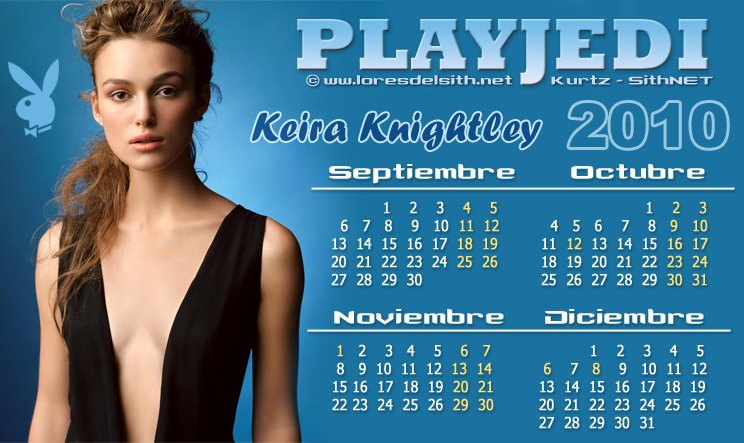 Calendario 2010 (Septiembre - Diciembre