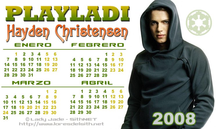 Calendario 2008 (Enero - Abril)