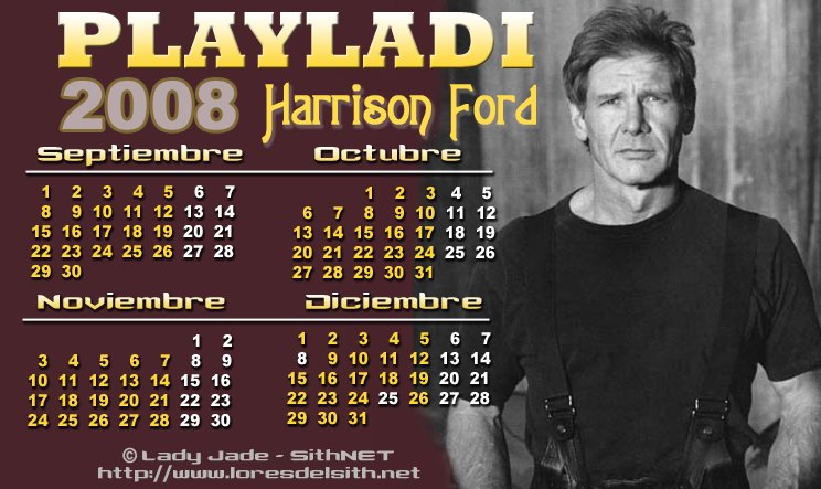 Calendario 2008 (Septiembre - Diciembre)