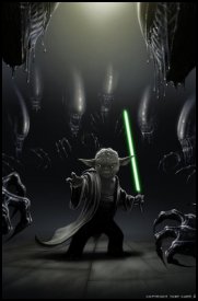Yoda vs Alien © Toby Carr