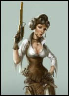Versión Steampunt de Leia Organa creada por Bjor Hurri