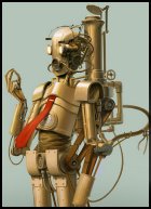 Versión Steampunt de C3PO creada por Bjor Hurri
