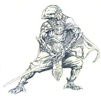 Boceto de Odan-Urr para The Golden Age Of The Sith