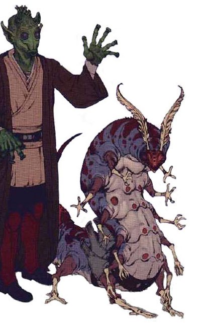 Los ruurianos interactuaban con seres de otras especies, como este tipo que se parece mucho a mi cosplay.