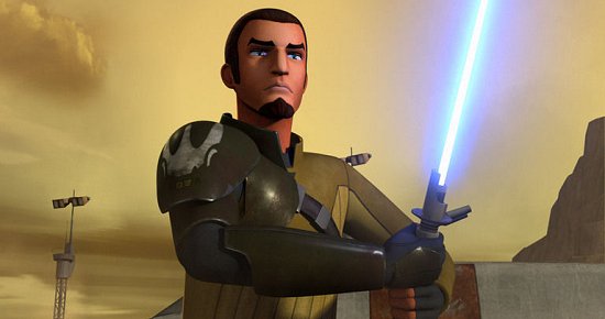 Kanan Jarrus con su sable de Luz