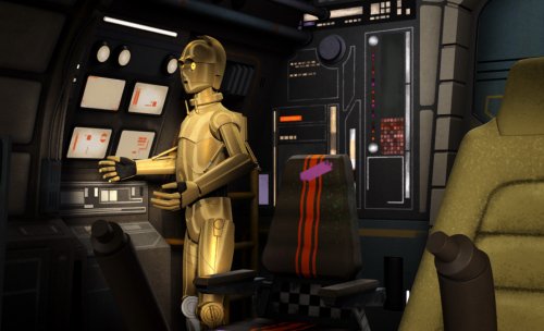 C3PO lanza un mensaje de socorro que llega a Kallus