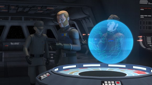 El Agente Kallus recibe un informe que indica presencia Jedi