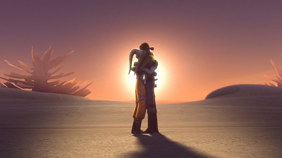 Kanan abraza a Hera y le promete que todo saldrá bien