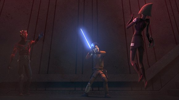 Maul ahoga a la Séptima Hermana y pide a Ezra que la mate