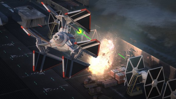 Sabine destruye parte de la base Imperial tras robar el TIE Defensor