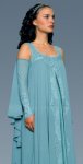 Camisn azul de georgette 3 de 5