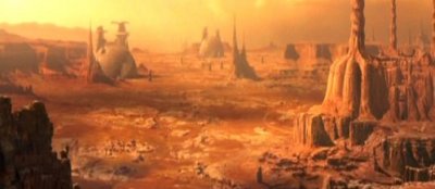 La superficie Geonosis