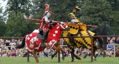 Recreacin moderna de una justa medieval