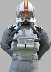 Imagen 3D de ILM de un piloto clon
