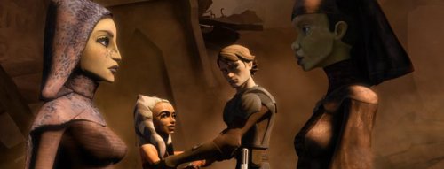 Ahsoka y Barriss se reunen con sus maestros