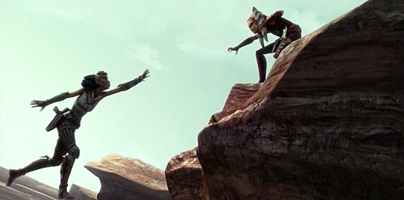 Ahsoka Tana usa la Feurza para alzar a Steela Gerrera
