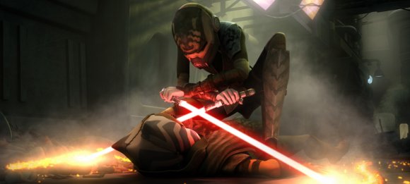 Asajj Ventress captura a Ahsoka Tano
