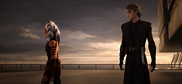 Ahsoka Tano se despide de Anakin tras negarse a regresar a la Orden Jedi
