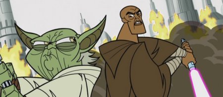 Yoda y Mace Windu defienden la capital