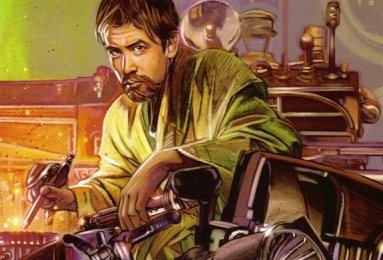 No. No es Obi-Wan. Es Corran Horn improvisando un sable de luz