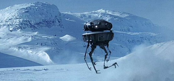 Un Androide Sonda Víbora en Hoth