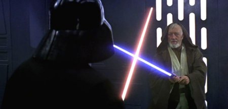 Darth Vader se enfrenta a Obi-Wan Kenobi